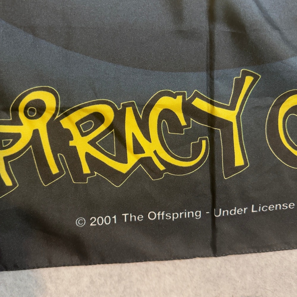 Vintage The Offspring Conspiracy Of One Wall Flag Tapestry 2001 Y2K Merch 30x40 - Picture 2 of 5